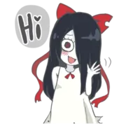 Стикер Девушка из ЗВОНКА