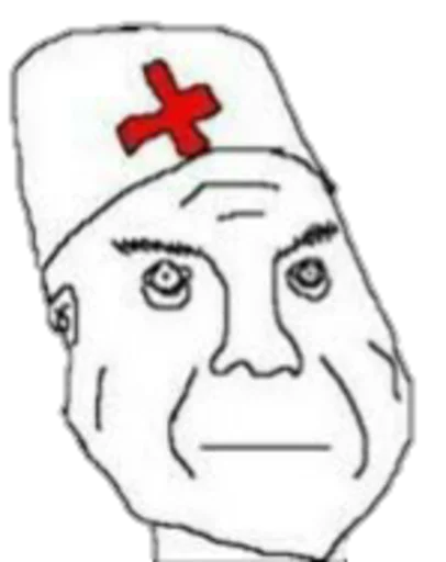 Стикер Дурка ебать