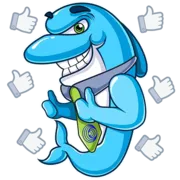 Стикер Dolphins echo.org