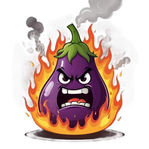 Стикер Баклажан