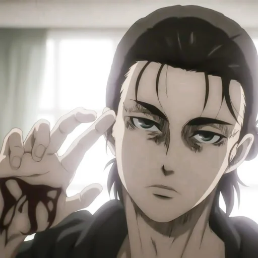 Стикер 𖥻 eren jaeger : ⚔ :