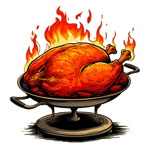 Стикер Ретро еда