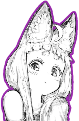 Стикер fox girl (jaco)