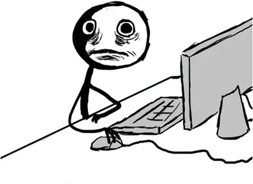 Стикер Guy Behind The Desk