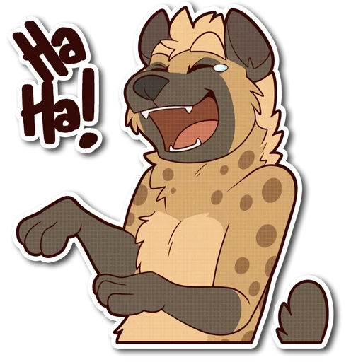 Стикер little Hyena
