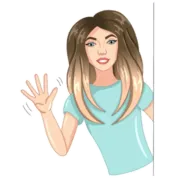 Стикер Girl from CatsiArt