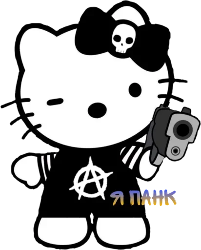 Стикер ♡𝐆𝐨𝐭𝐡𝐢𝐜 𝐊𝐢𝐭𝐭𝐲♡