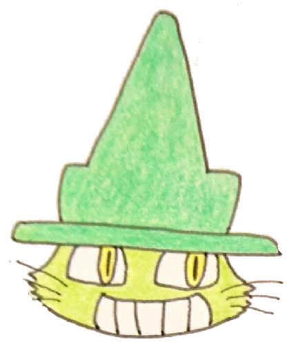 Стикер ミド猫