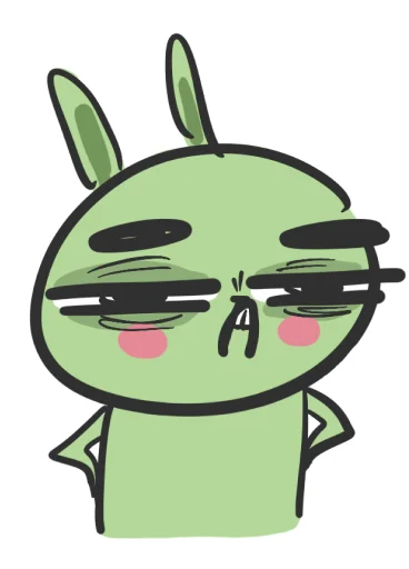 Стикер hand bunny