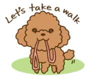 Стикер happy poodle