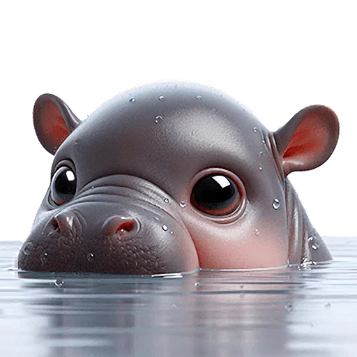 Стикер Бегемотик