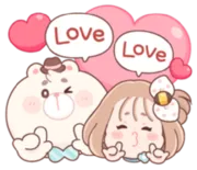 Стикер Honey & Bear