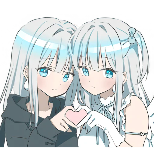 Стикер Серебряные сестренки