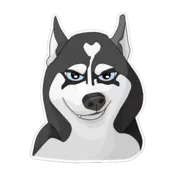 Стикер Хаскеныш Сима