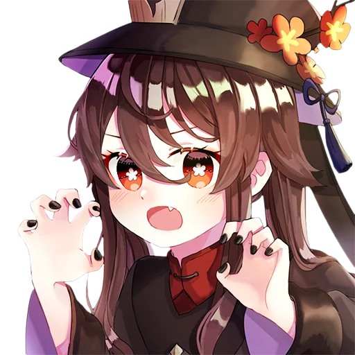 Стикер hu tao waifu