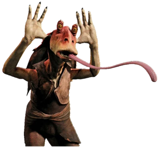 Стикер jar jar binks