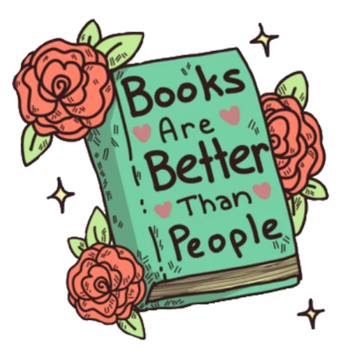 Стикер book will live