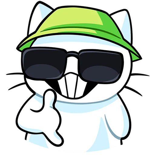 Стикер Кисятки на отдыхе Без Текста