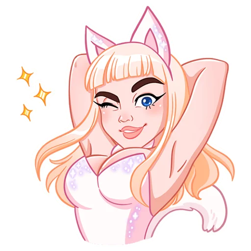 Стикер Кошечка Каталина