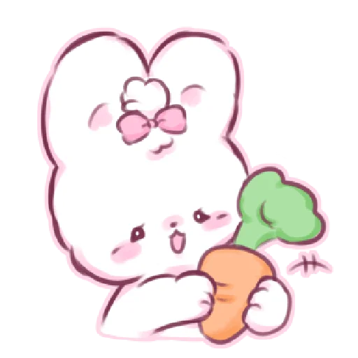 Стикер кьют крол ୨ 💘 ୧