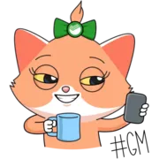 Стикер Сберкот и Куся