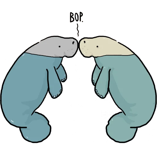 Стикер Lamentino the manatee