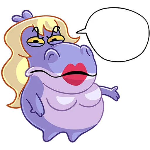 Стикер Бегемотиха Лариска Без Текста