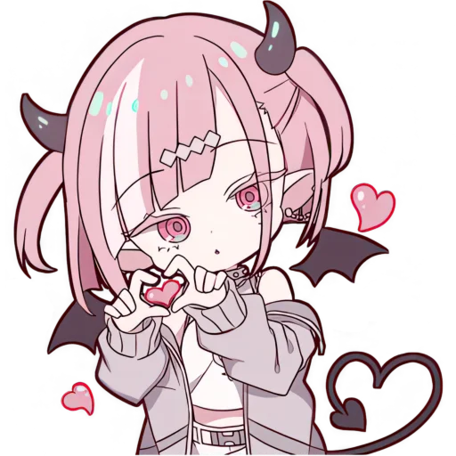 Стикер Ленивая дьяволица