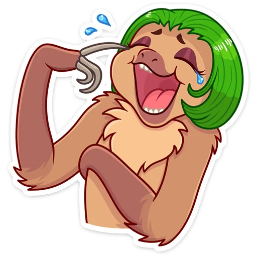 Стикер Ленивица Леночка