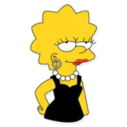 Стикер Lisa Simpson