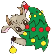 Стикер Маленький бычок