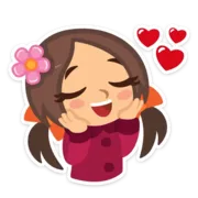 Стикер Влюблённые