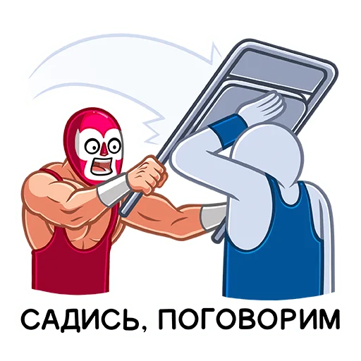 Стикер Лучадор Бобо
