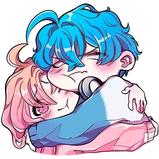 Стикер Малин тян и Джем кун Без Текста