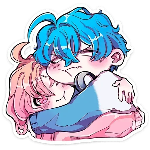 Стикер Малин тян и Джем кун