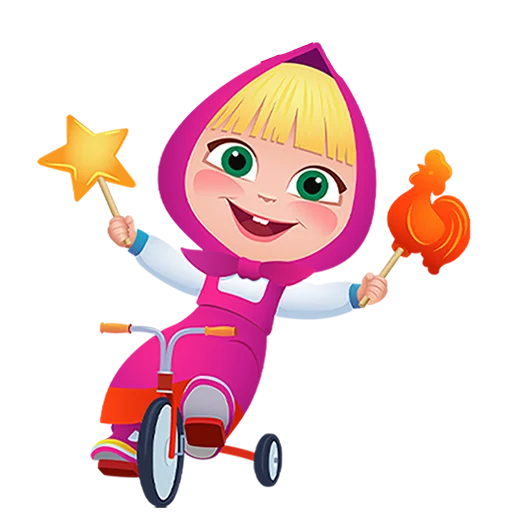 Стикер Маша Мишка и друзья Без Текста