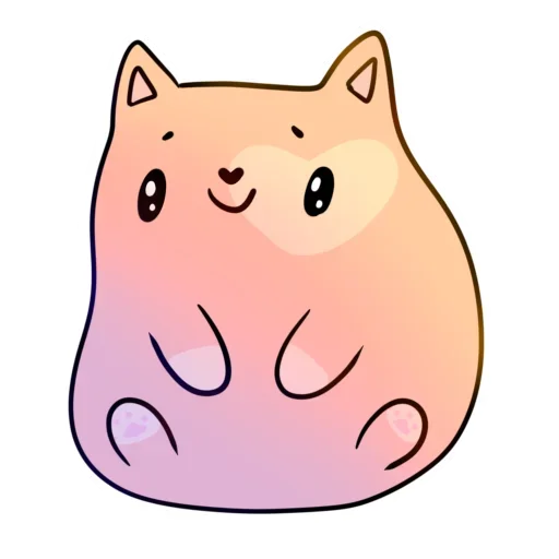 Стикер мяук!