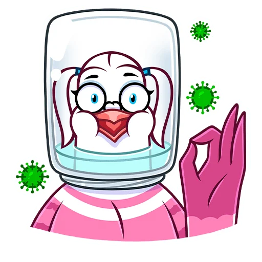 Стикер Голубка Мишель