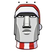 Стикер Моаи Сноун