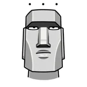 Стикер Моаи Стоун