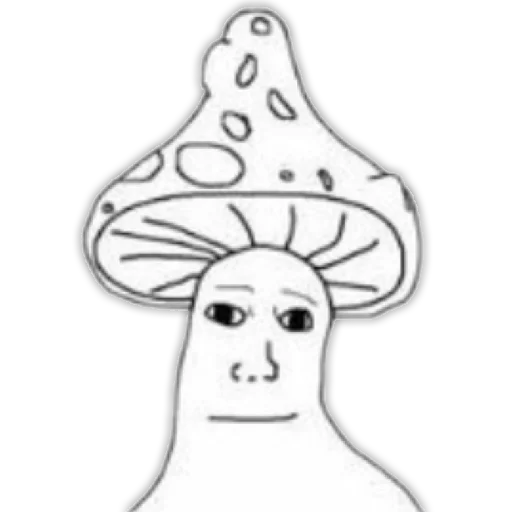 Стикер mushroom man