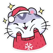 Стикер Новогодний Мох