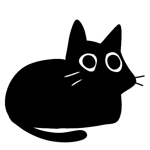 Стикер night kitty