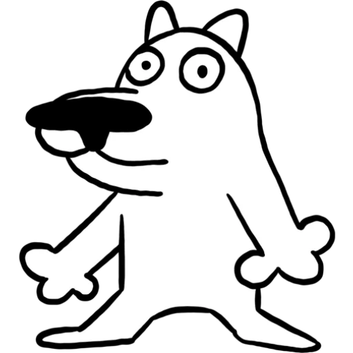 Стикер White Dog