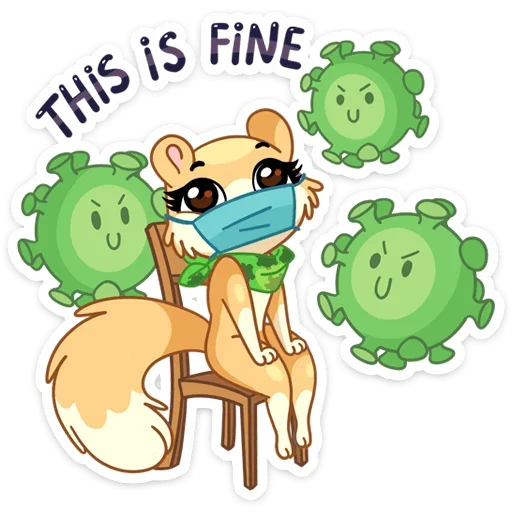 Стикер Рыжая Нура