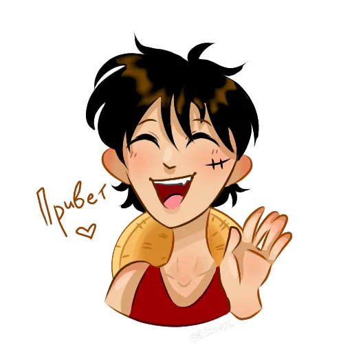 Стикер one piece