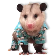 Стикер Опоссум грядет