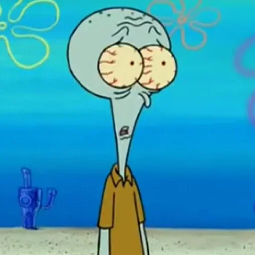 Стикер Осьминог из Спанч Боба