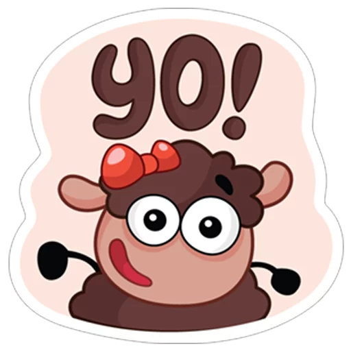 Стикер Овечка Лана