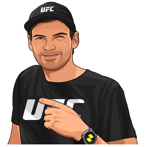 Стикер PARIMATCH + UFC